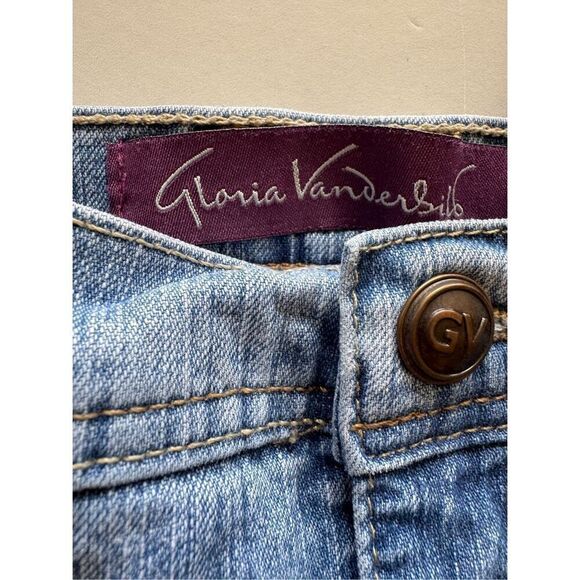 Gloria Vanderbilt Amanda straight leg women's size 10 short missy light blue jea - Picture 3 of 7